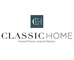 Logo featuring "Classic Home" text with modern font and sophisticated aesthetic.