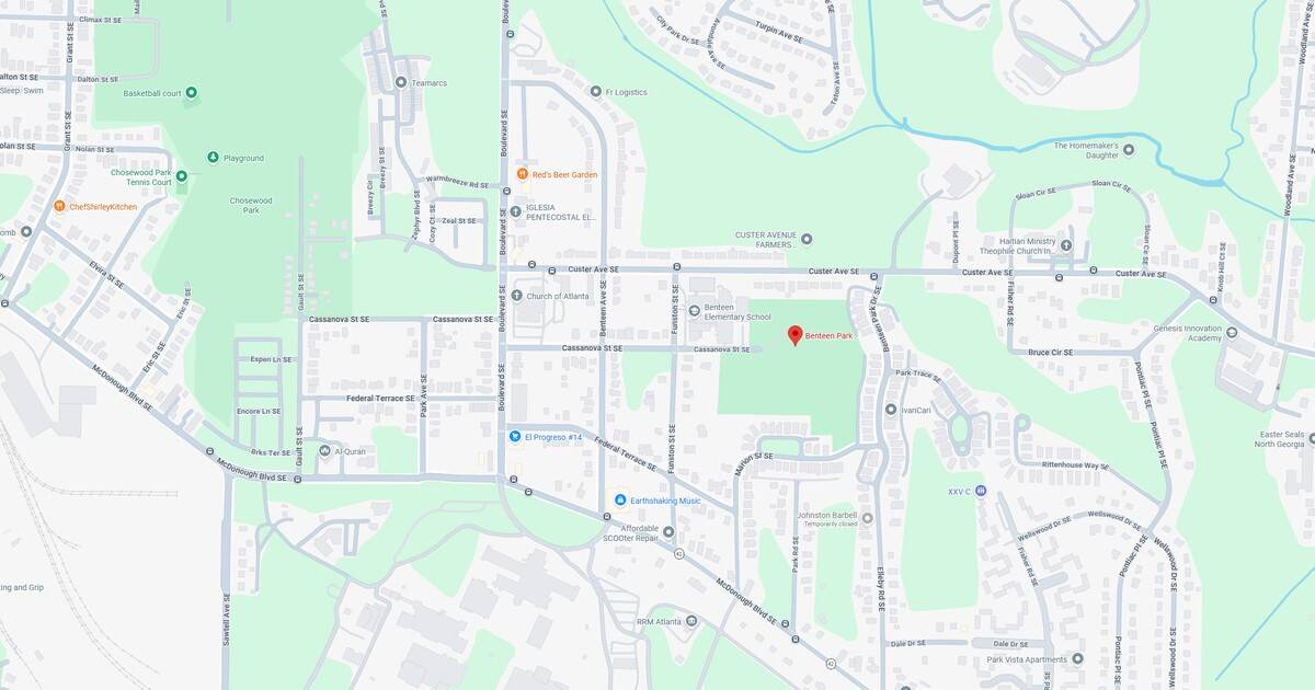 Map of Sunset Park neighborhood with streets and landmarks.