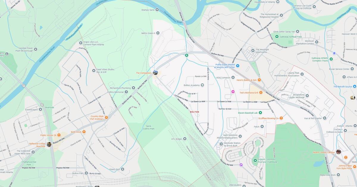 Detailed map of Springfield city center showing streets, parks, and key locations.