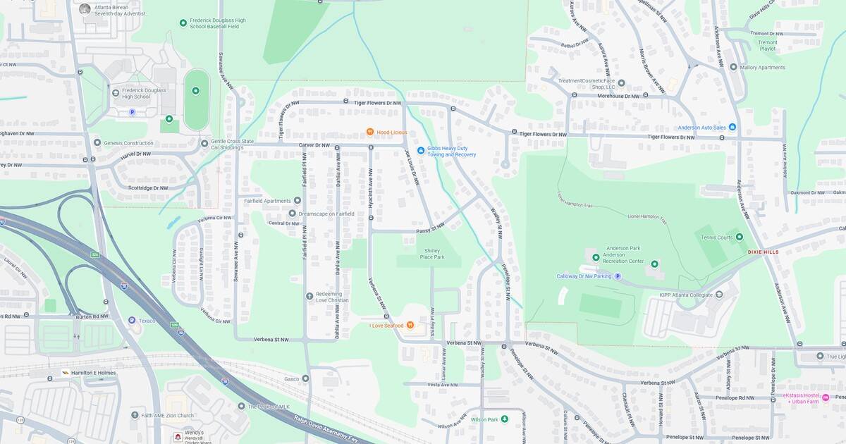 Map of City Park neighborhood showing streets, parks, and landmarks.