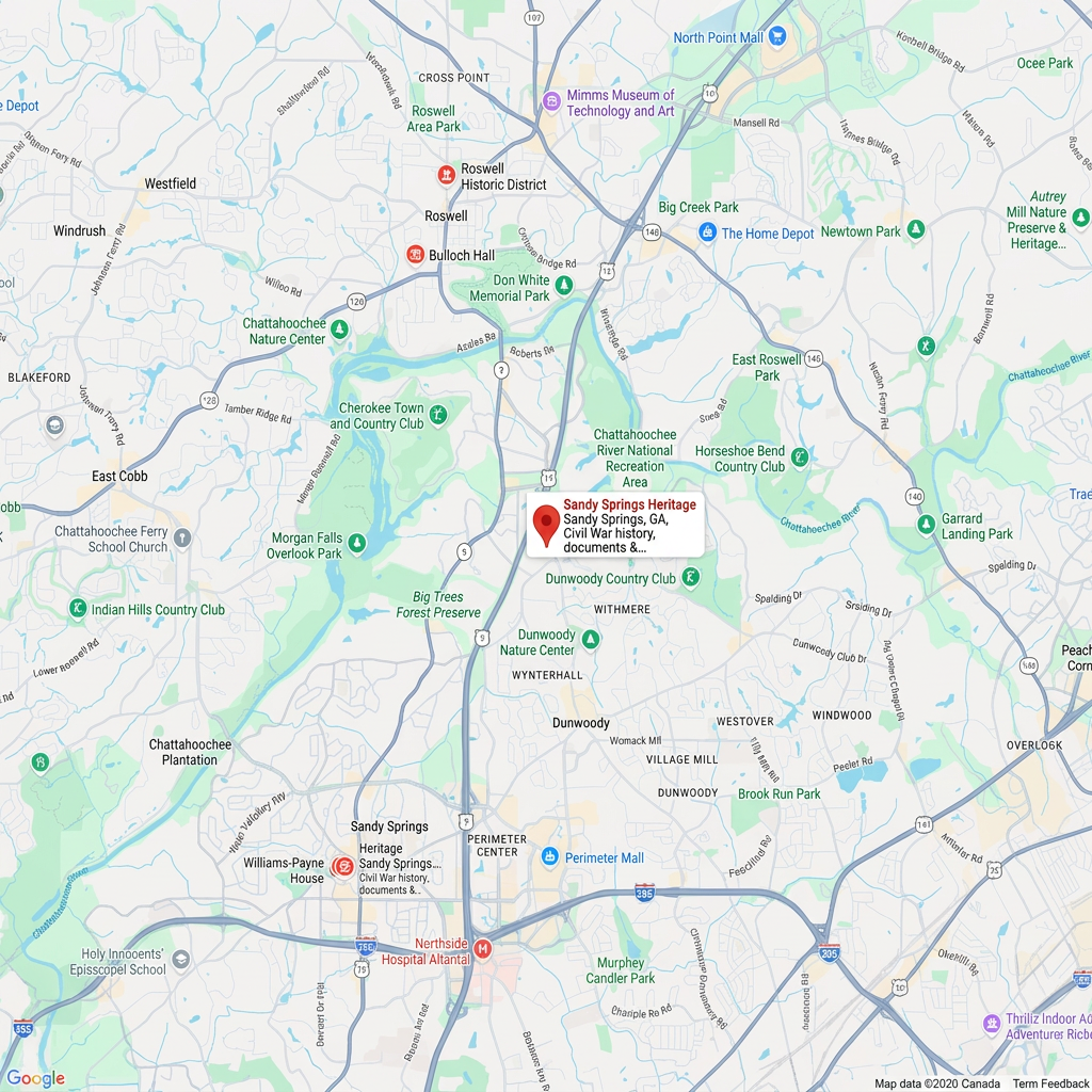 space planning sandy springs historic district